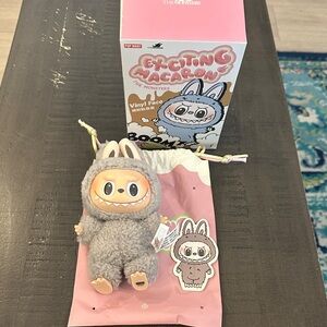 Authentic Pop Mart Exciting Macaron Sesame Bean Labubu